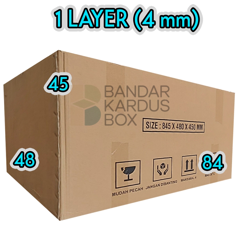 

Kardus Jumbo Packing Besar Tebal untuk Pindahan dan Penyimpanan Dynaplast 84x48x45 Kotak Kemasan