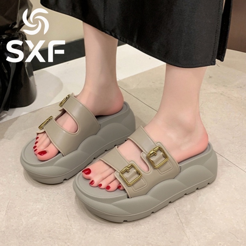 SXFMHDM |Sandal Wanita Terbaru 2025 Sepatu Sandal Wanita EVA Sandal Karet Wanita Sandal Selop Wanita