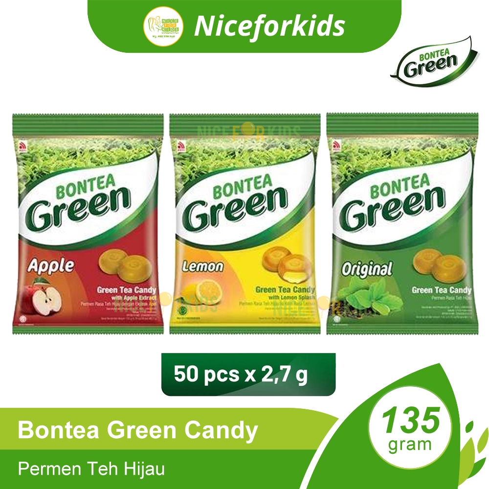 Bontea Green Candy 135gr / Green Tea Candy / Permen Teh Hijau