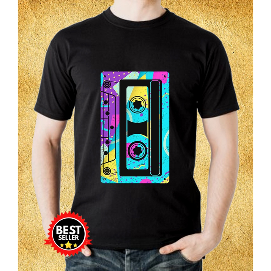 T-Shirt CassetteTape Costume Shir t80s 90s Kaos
