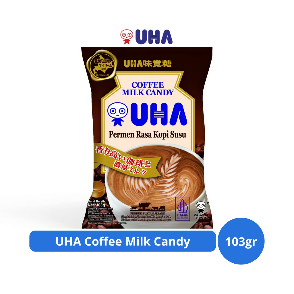 

UHA COFFEE MILK CANDY 103 GR(4902750319905)
