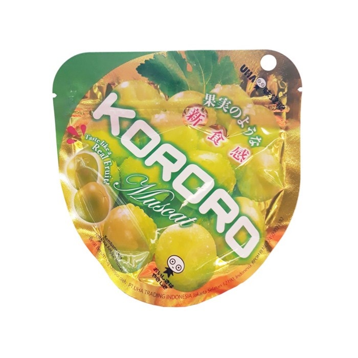 

UHA KORORO MUSCAT JELLY CANDY 40GR (4902750361560)