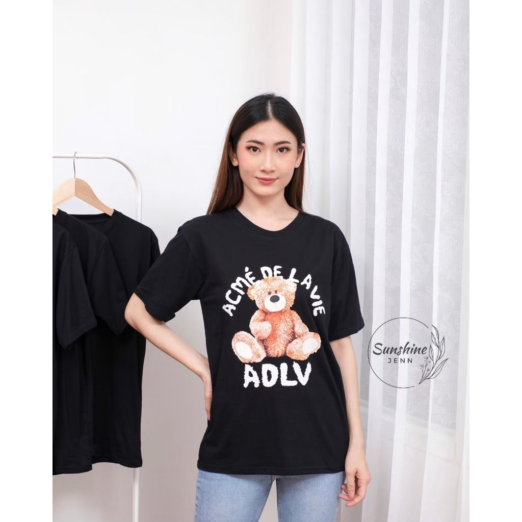KAOS ADLV ACME OVERSIZE WANITA HITAM