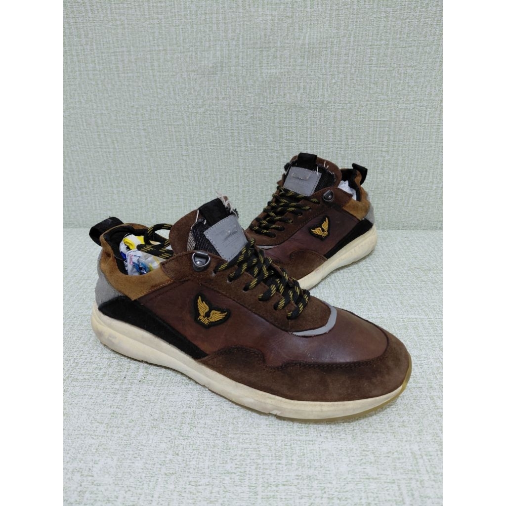 PME Legend sneaker notcher leather  dark brown size 41 insole 25.5 cm