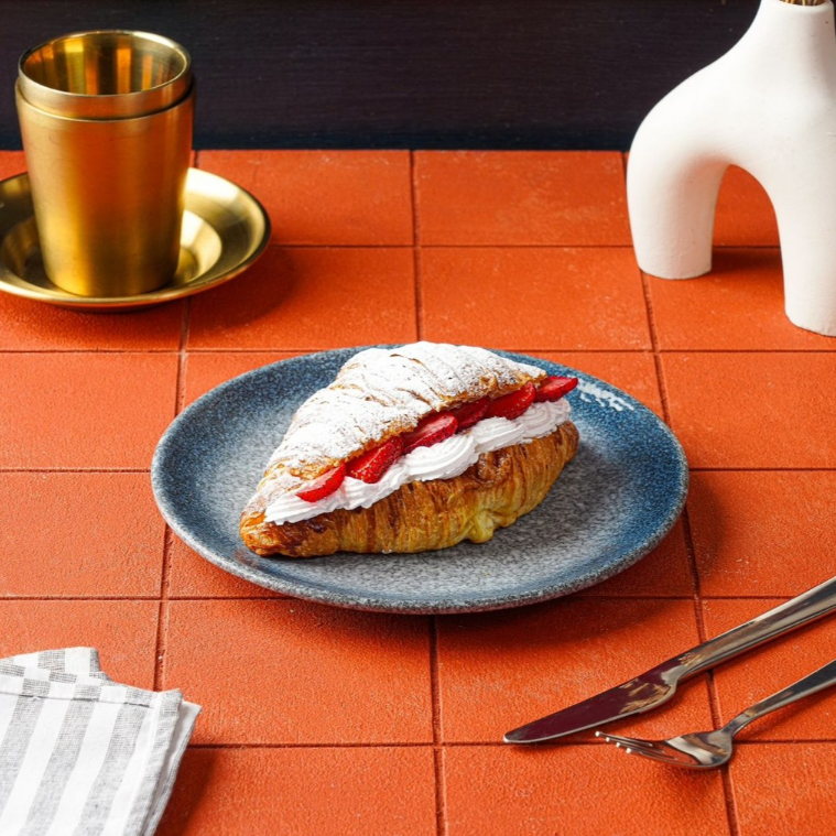 

Strawberry Shortcake Croissant Pomme Artisan Bakeshop and Juice