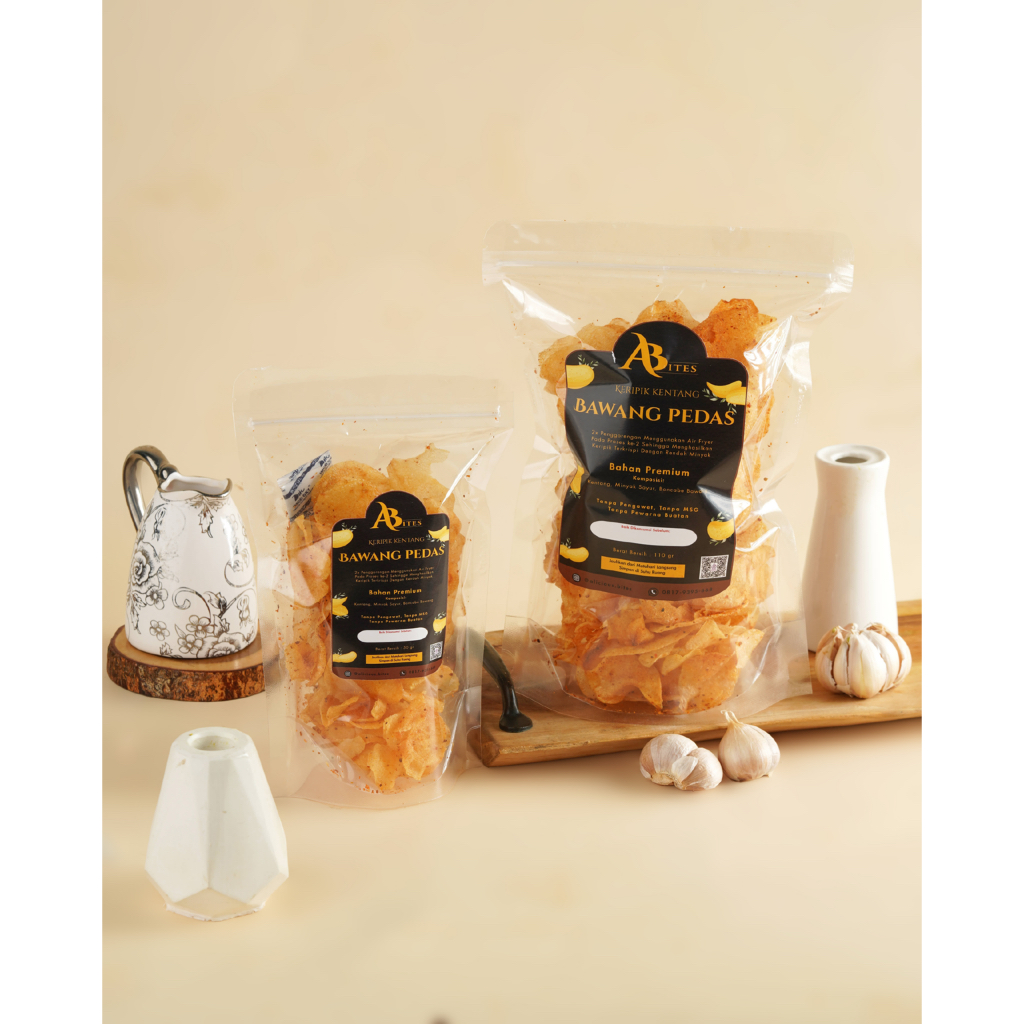 

Homemade Keripik Kentang Potato Chips Rasa Bawang Pedas Air Fryer Enak Gurih No Msg