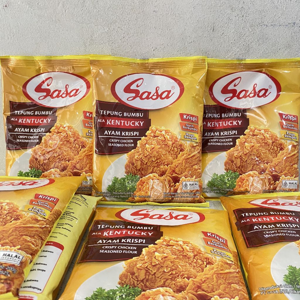 

Sasa tepung bumbu ayam krispi 200 gram | tepung bumbu ayam krispi
