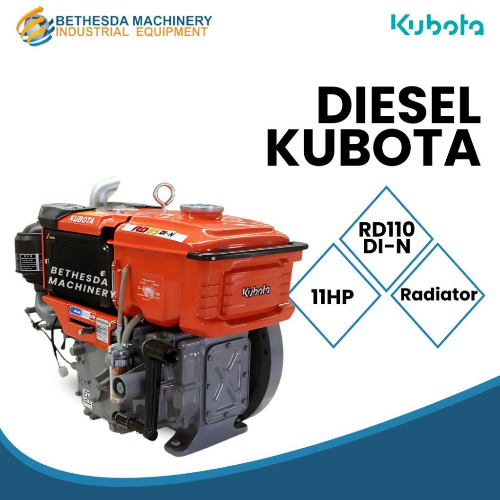 Mesin Diesel 11 HP KUBOTA Diesel 11 PK RD 110 DI-N