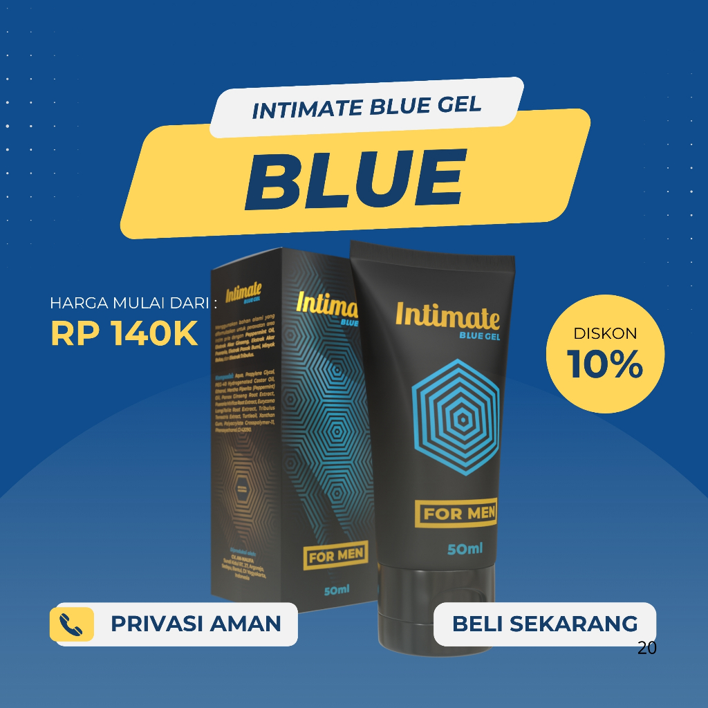 VERBAGEL BLUE Pembesar Mr.P Cepat dan Permanen Original BPOM