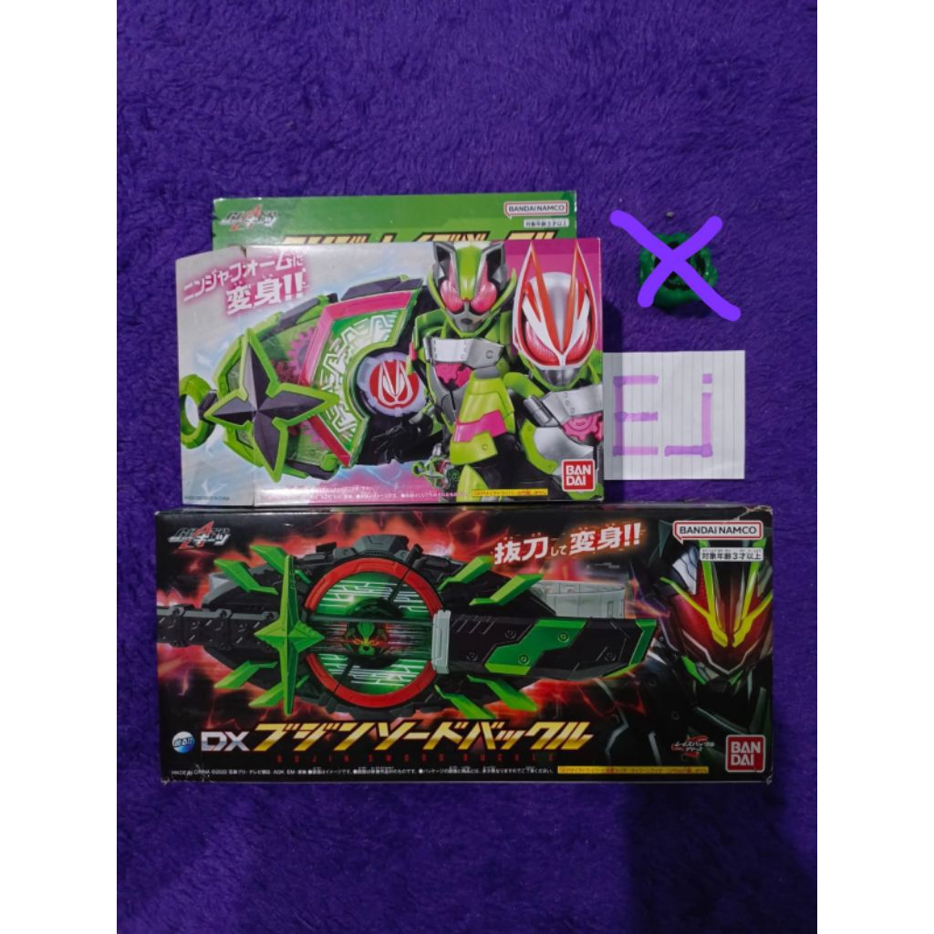 DX Kamen Rider Geats Tycoon Ninja Buckle dan Bujin Sword Buckle set