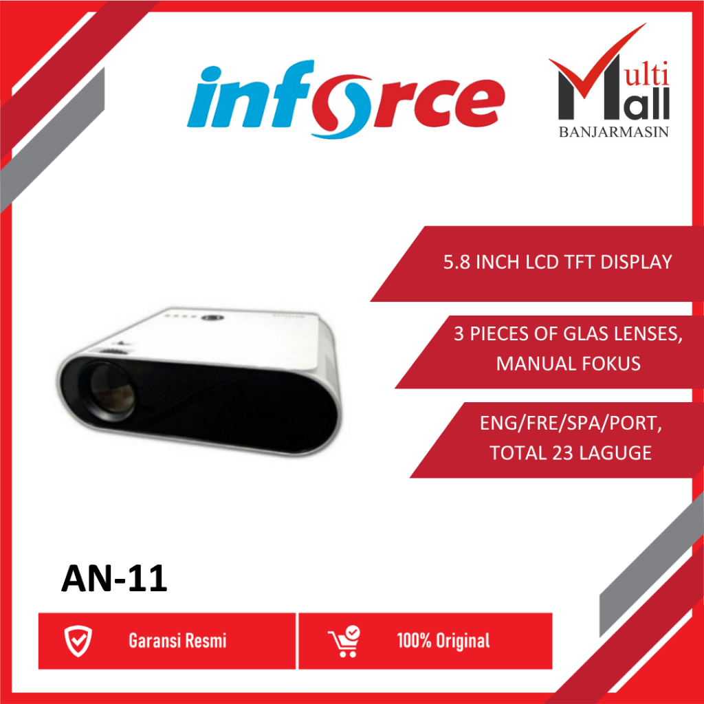 Inforce LCD Projector AN-11 White Proyektor AN11