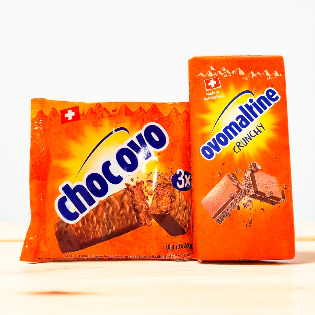 

Ovomaltine Chocolate Crunchy — Cokelat Renyah Pilihan 60g (3×20 g) / 100 g
