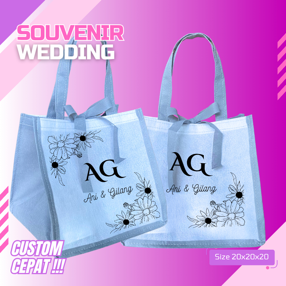 

TAS GOODIEBAG BOX KOTAK NASI SEGALA ACARA PERNIKAHAN KHITAN AQIQAH BISA CUSTOM SABLON 20X20X20