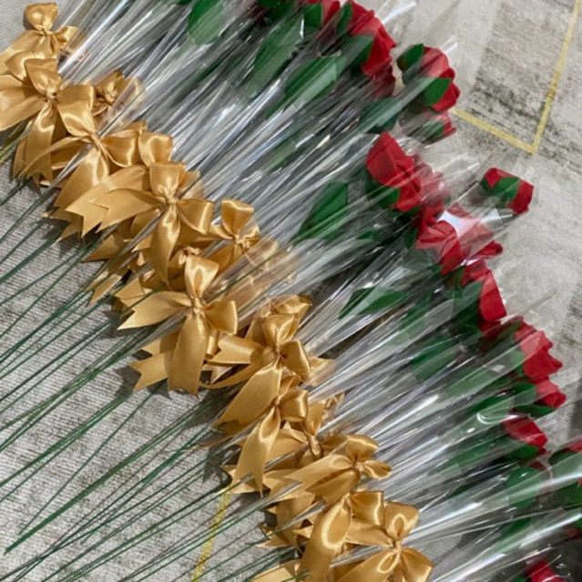 Bunga mawar tangkai murah/ Bunga plastik/ Bunga mawar plastik