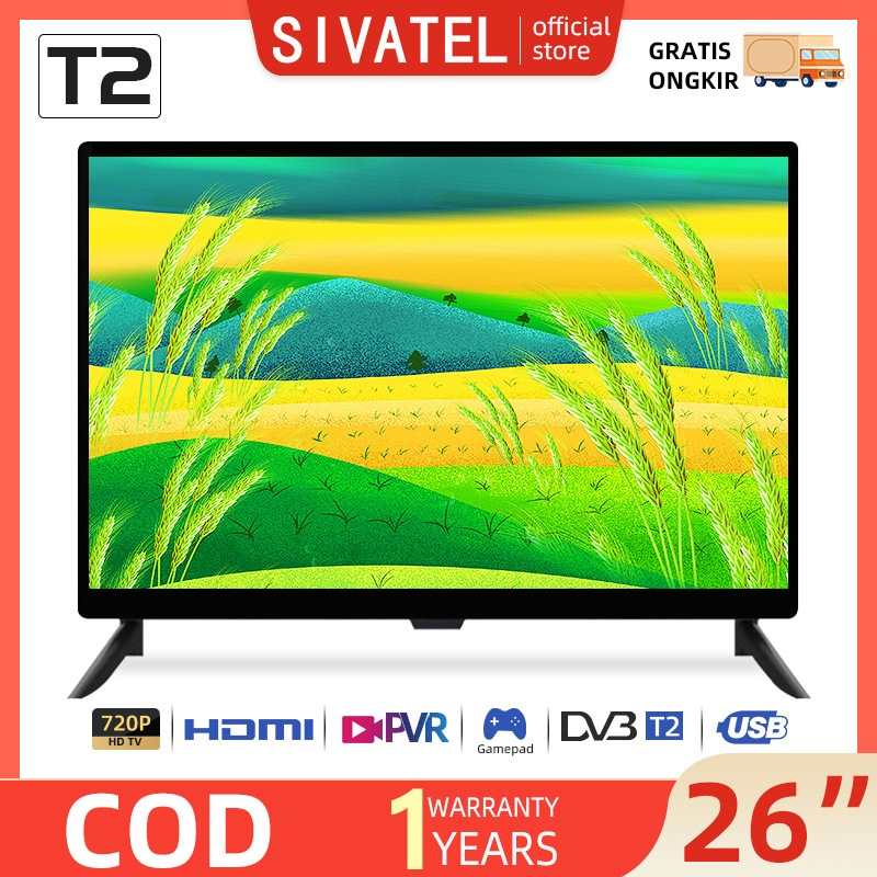 Sivatel TV Digital LED 26/27/32 inch FHD Ready Televisi Murah