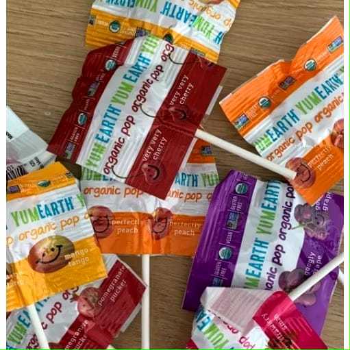 

YumEarth Organic Pop SATUAN/Permen Organik/Vegan Candy/OKTOBER 2026/RANDOM VARIAN GOU