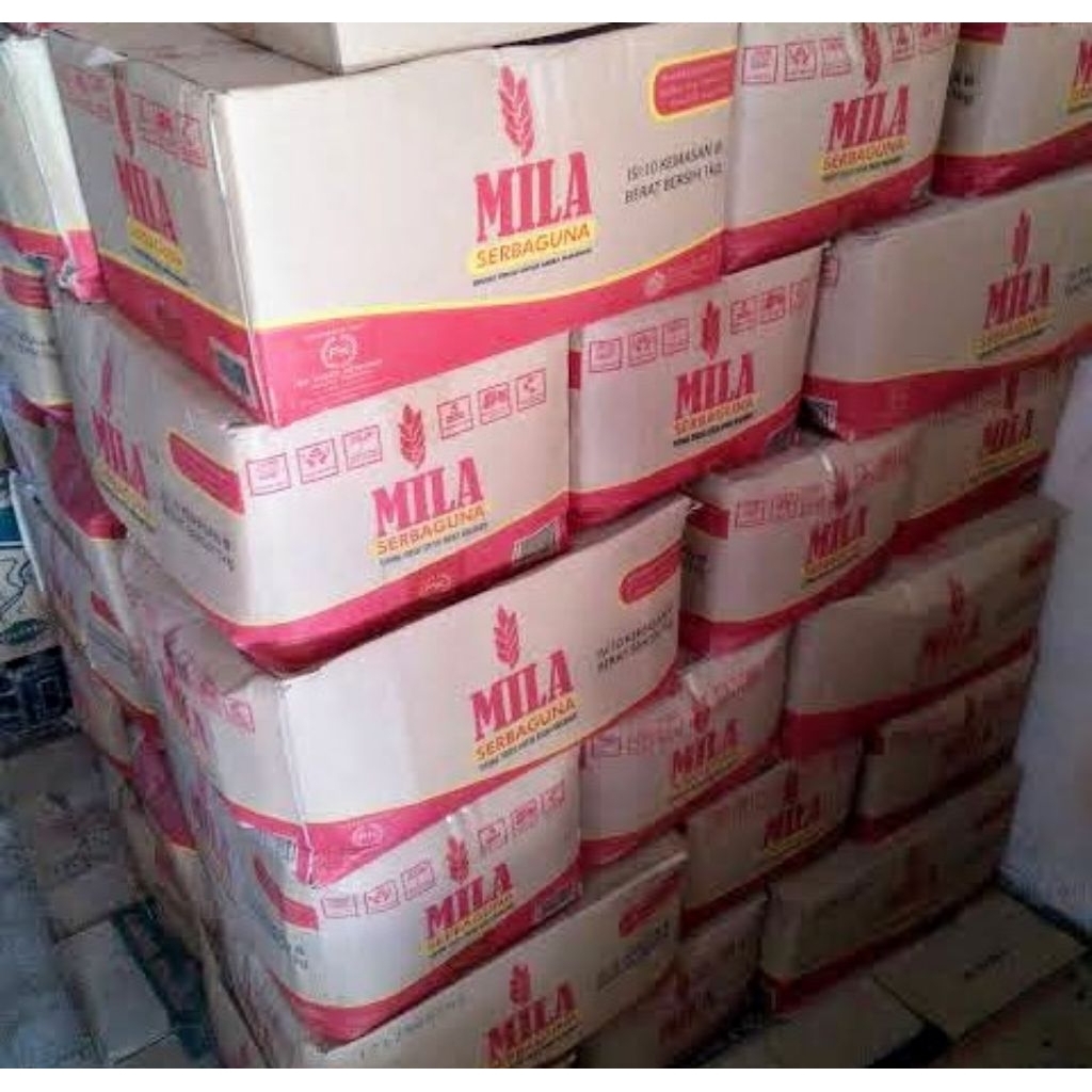

Tepung Terigu Mila serbaguna 1karton isi 1kgx10