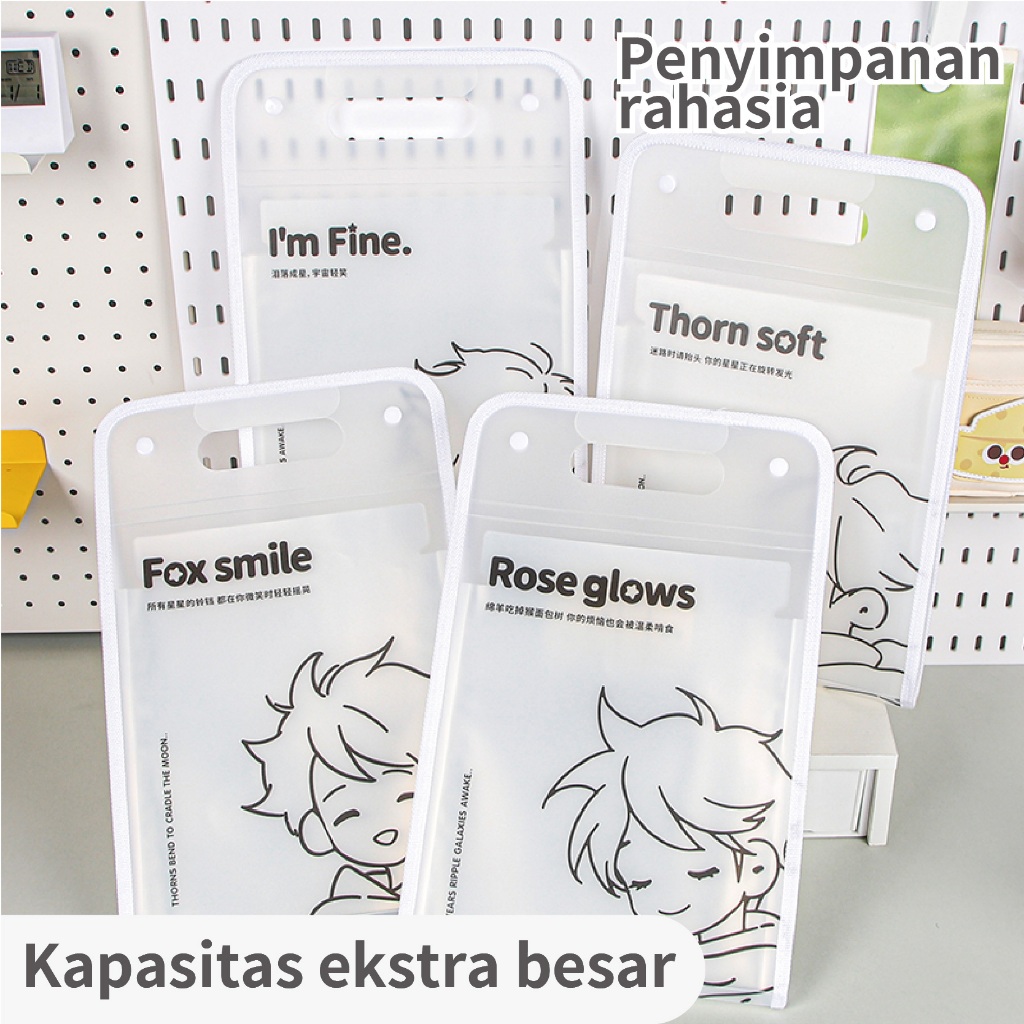 

Kartun Portabel Tas Penyimpanan Portabel Transparan Transparan A4 Ukuran Tas Penyimpanan Tahan Air Pp Kantung File Debu Berkualitas Tinggi Folder Peta Peta