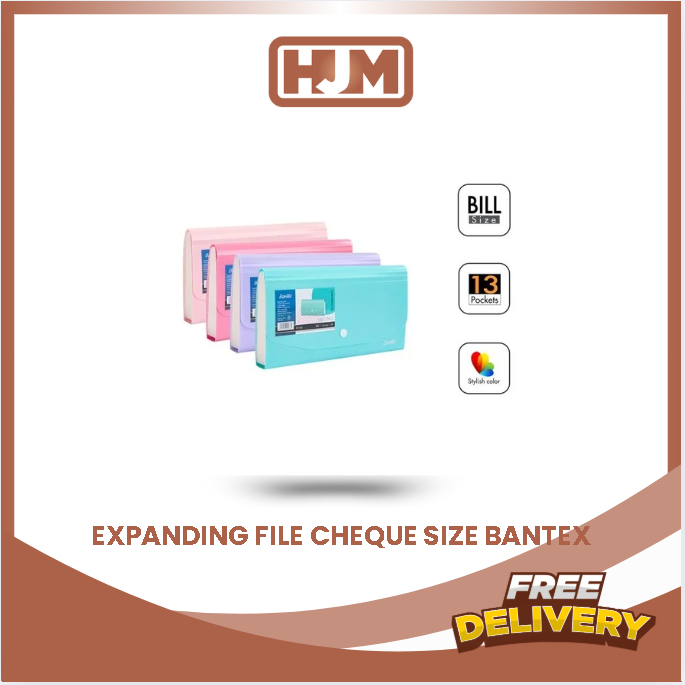 

BANTEX EXPANDING FILE BILL / CHEQUE SIZE / CHECK BF1505
