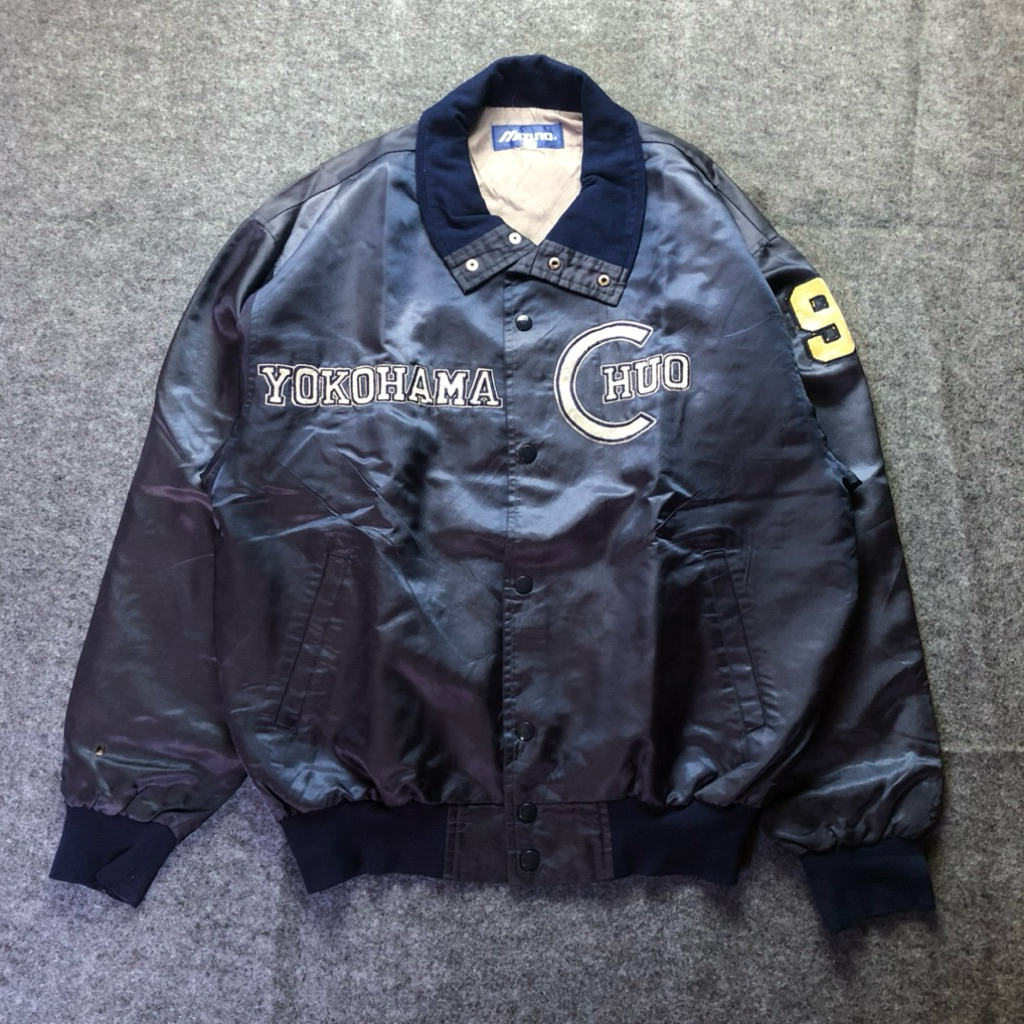 Jaket Vintage Bomber Mizuuno Yokohama