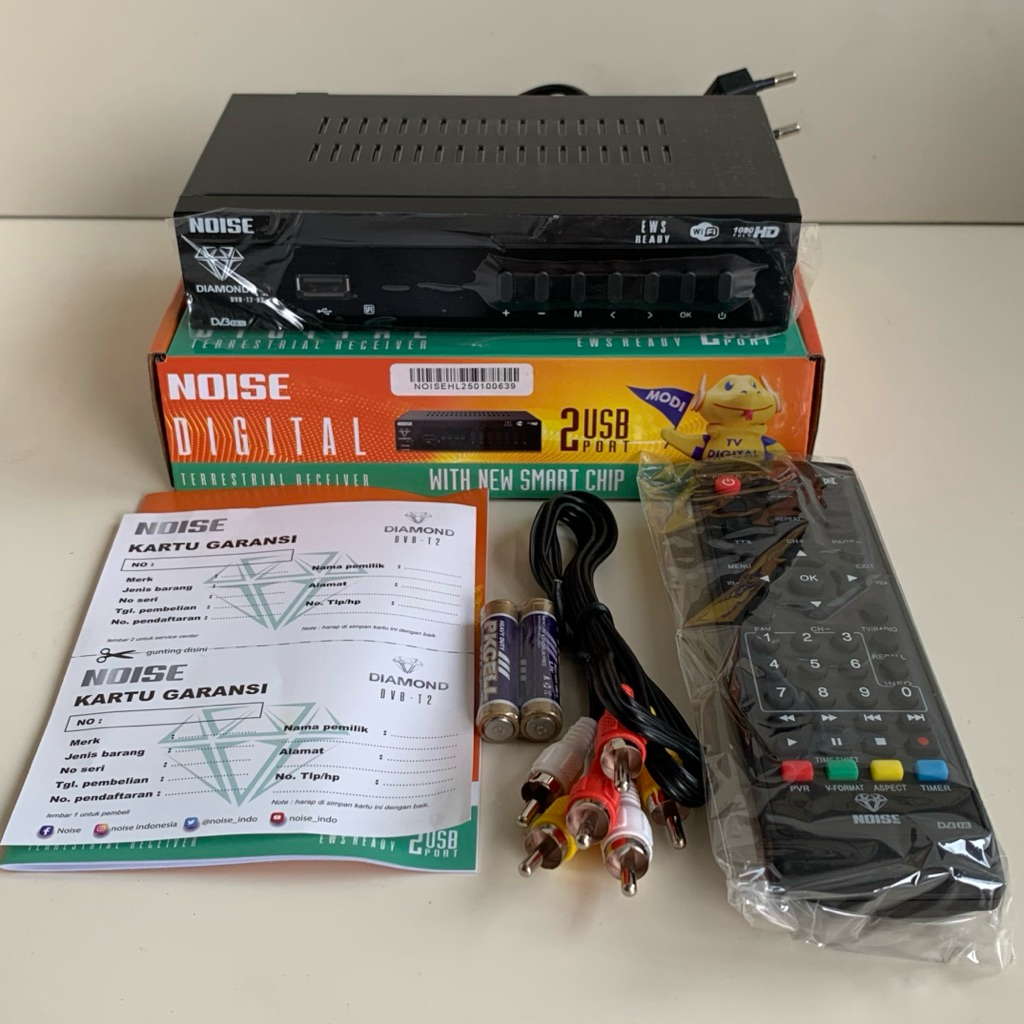SET TOP BOX DIGITAL NOISE DVB T2 EWS READY