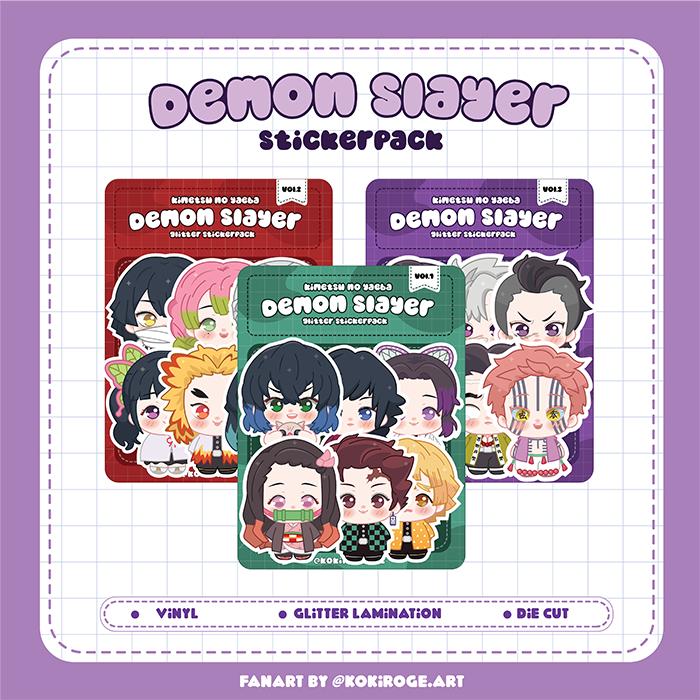 

DEMON SLAYER FANART STICKERPACK