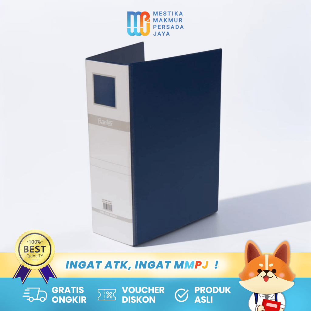 

Bantex Post Pipe Binder 2 Ring 8cm Folio Blue 139201 – Binder Mekanik Pipa Kapasitas 80mm