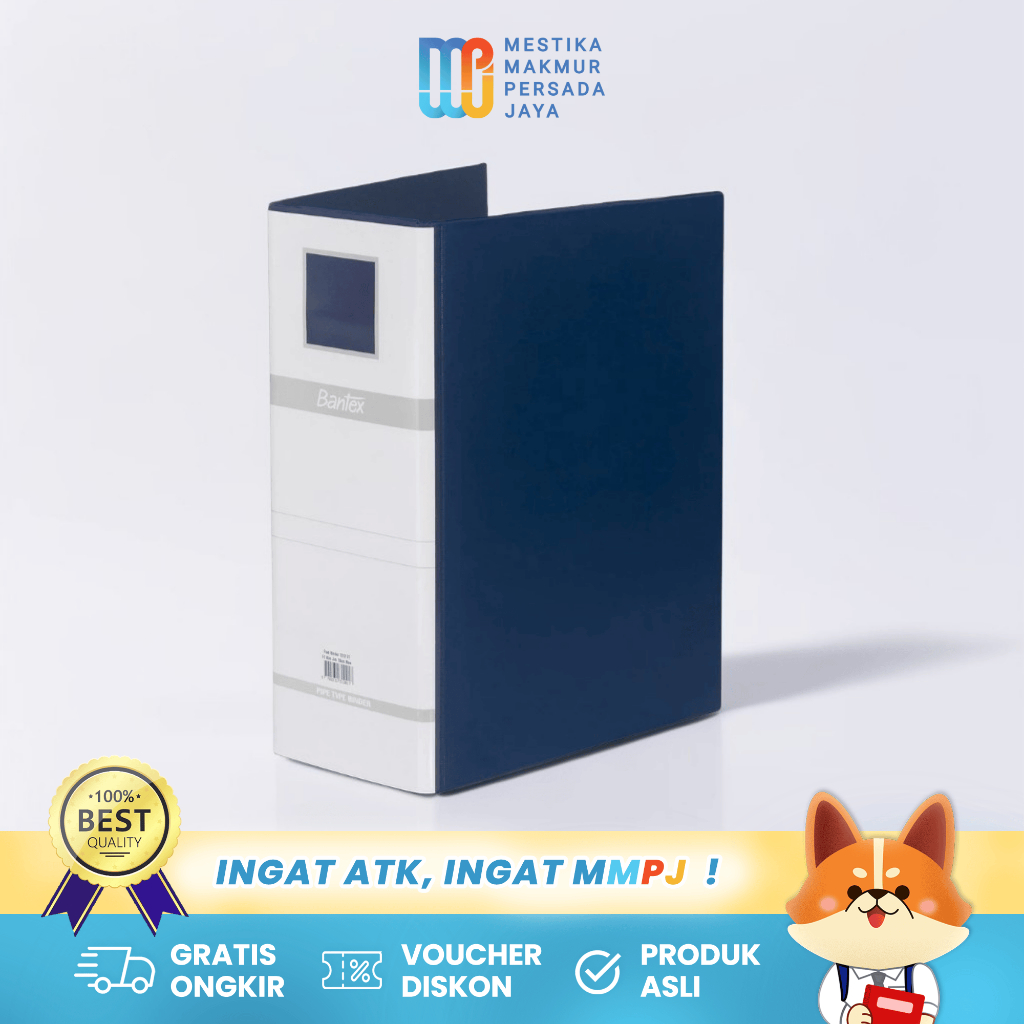 

Bantex Post Pipe Binder 2 Ring 10cm Folio Blue 131201 – Binder Mekanik Pipa Kapasitas 100mm