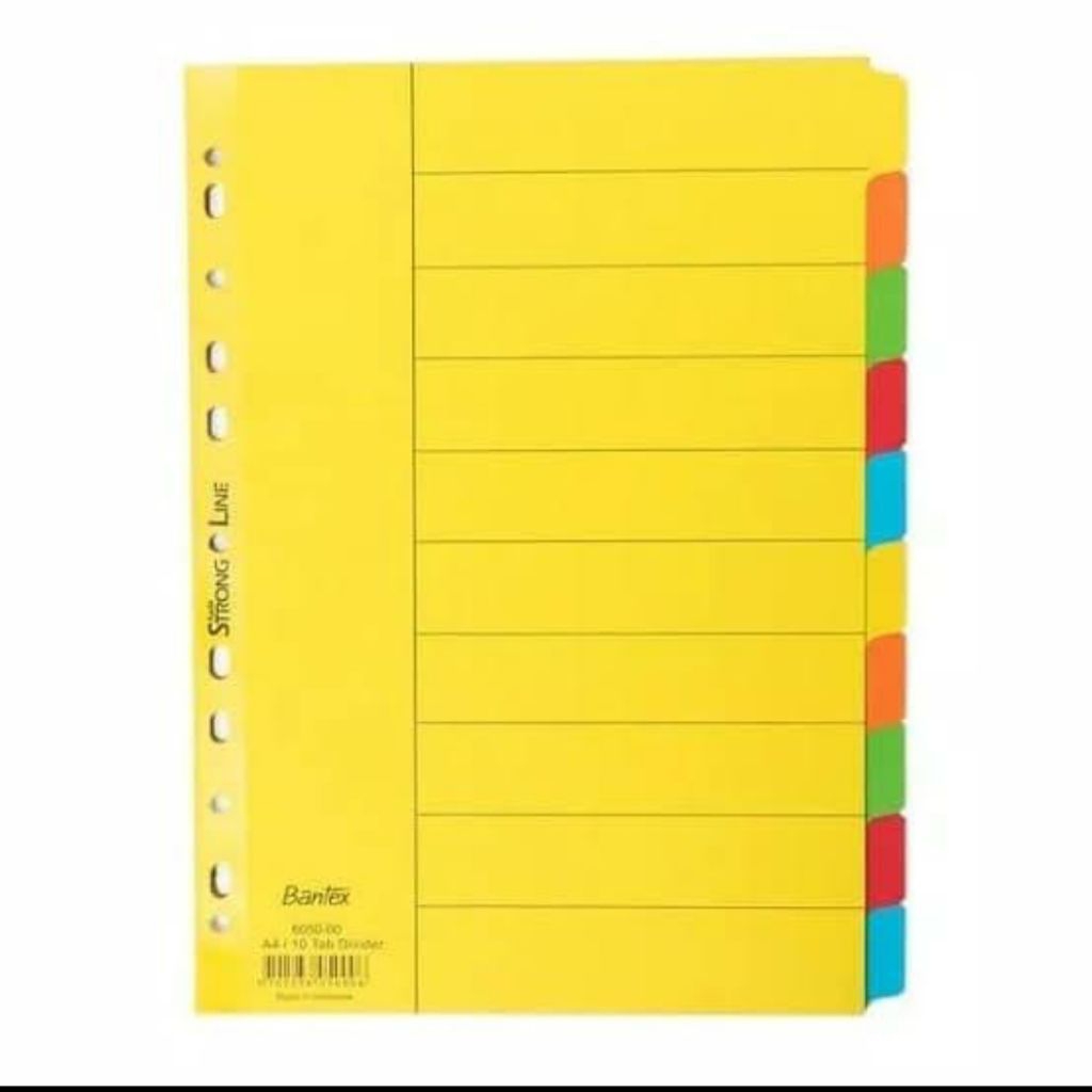 

Divider / Pembatas Dokumen Bantex 6050 (10 warna )