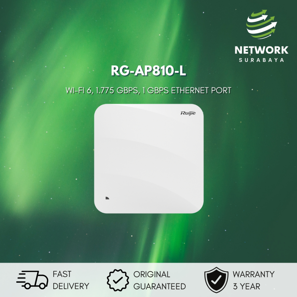RUIJIE REYEE RG-AP810-L Wi-Fi 6 Dual-Radio 1.775 Gbps Indoor Access Point