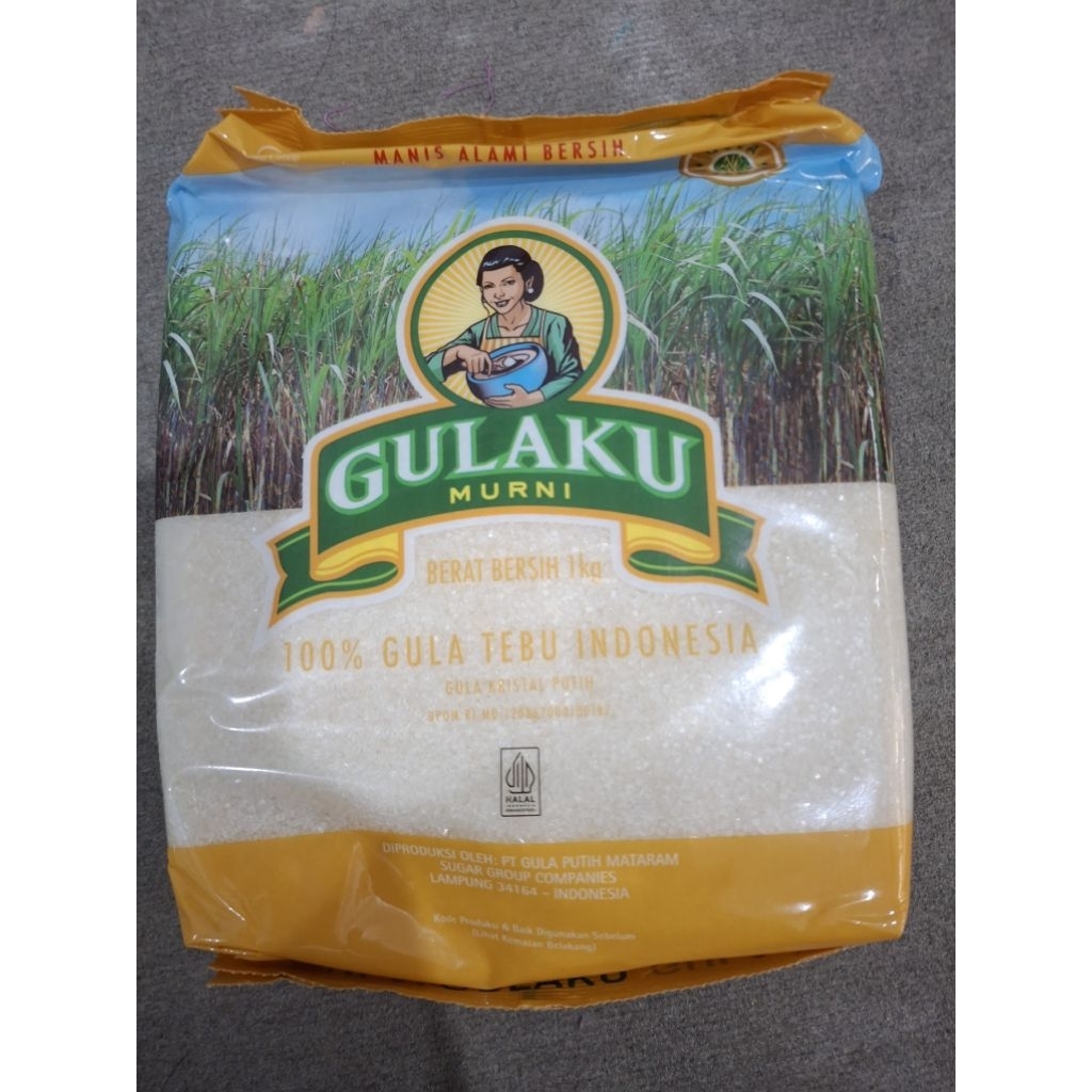 

gula pasir gulaku 1kg kuning