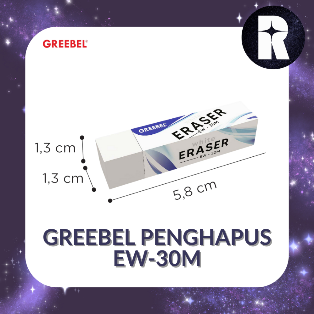 

GREEBEL ERASER / PENGHAPUS PENSIL PUTIH EW-30M [PCS]