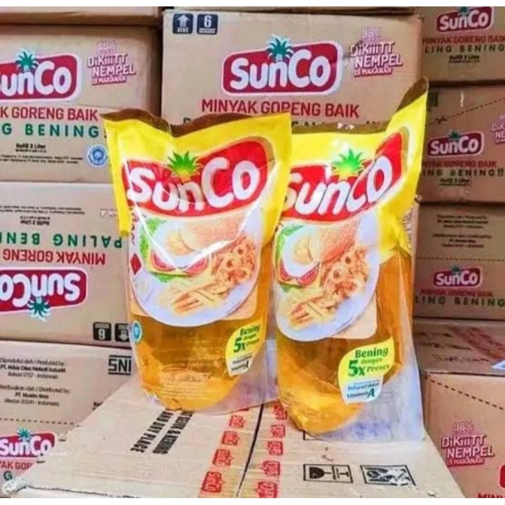 

(Mnsvcr & berkahjoyo) PROMO MINYAK GORENG SUNCO KEMASAN 2LITER ISI 6PC