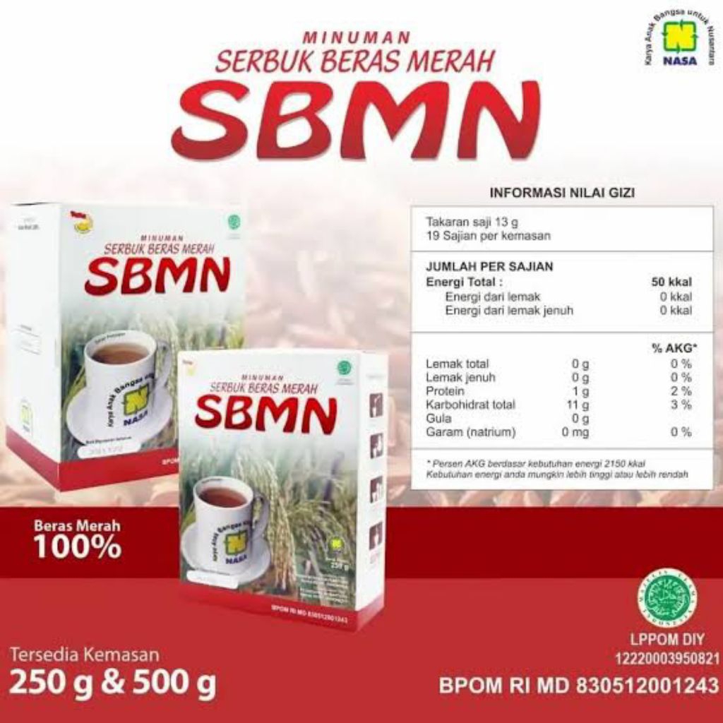

SERBUK BERAS MERAH NATURAL NASA -Sbmn
