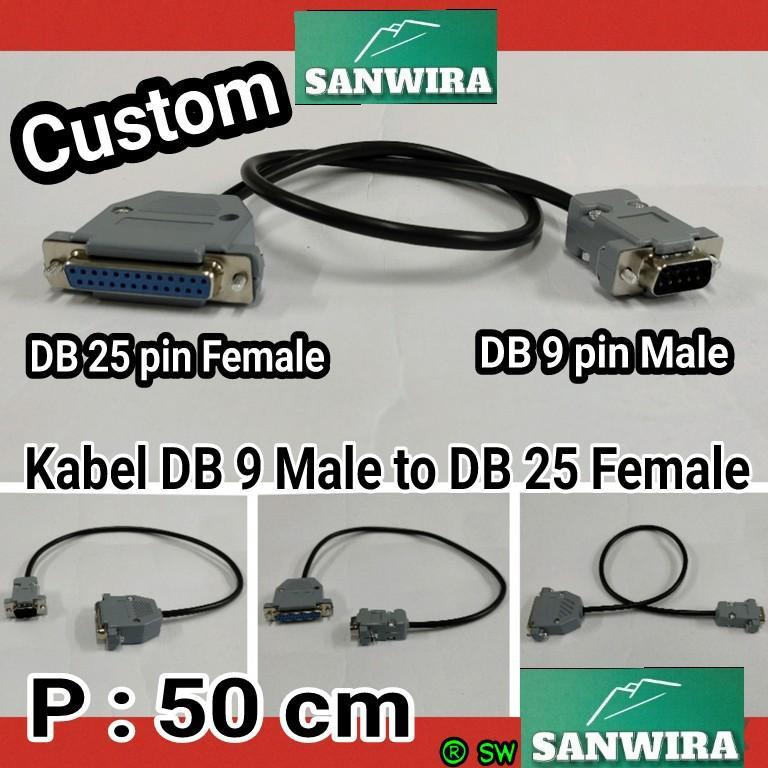 Kabel DB 9 Male to DB 25 Female (Custom)