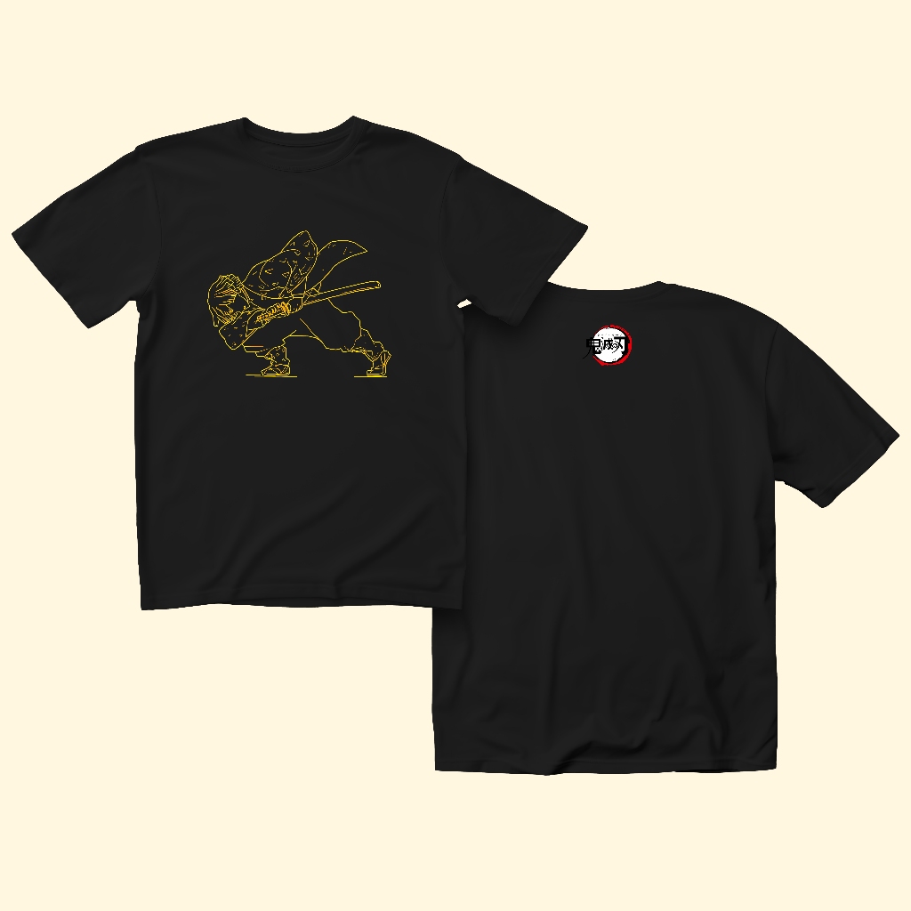 Kaos Anime Demon Slayer Zenitsu Original FatBoB Tshirt