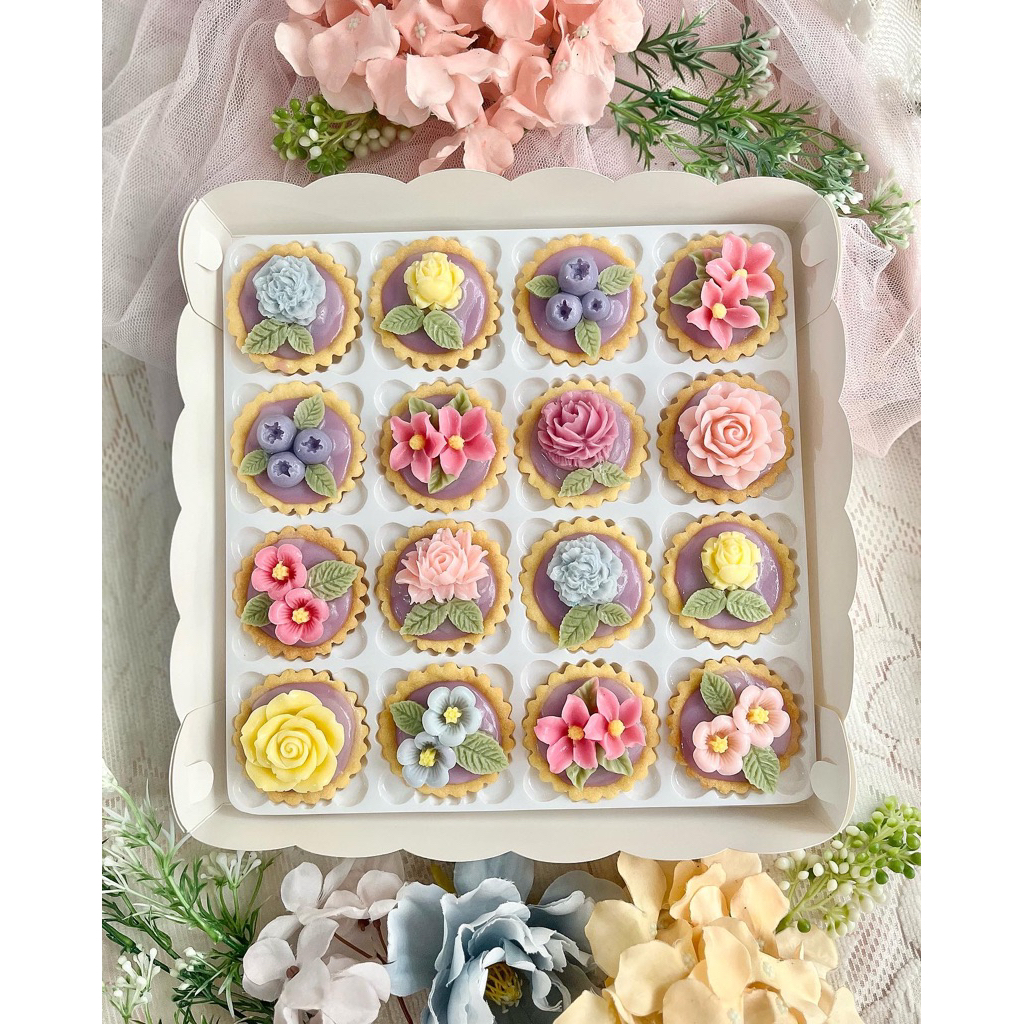 

pie pudding mini bunga3D hampers depok 16pcs