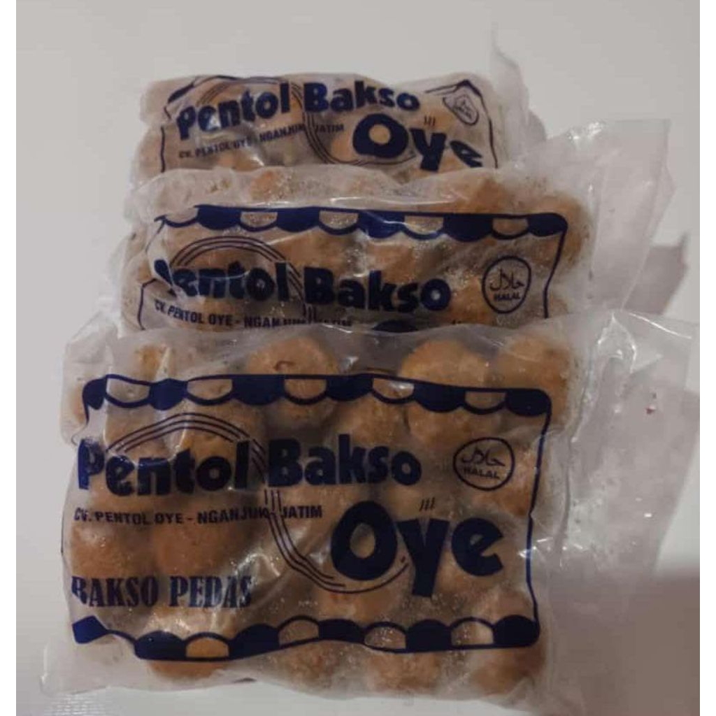 

PENTOL BAKSO OYE VARIAN PEDAS ISI 25BUTIR FROZEN FOOD