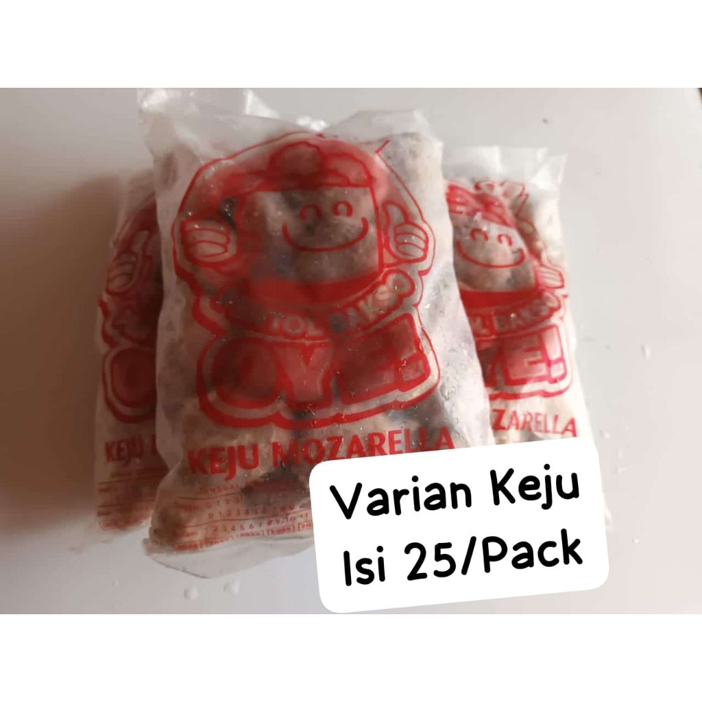 

PENTOL BAKSO OYE VARIAN KEJU ISI 25BUTIR FROZEN FOOD