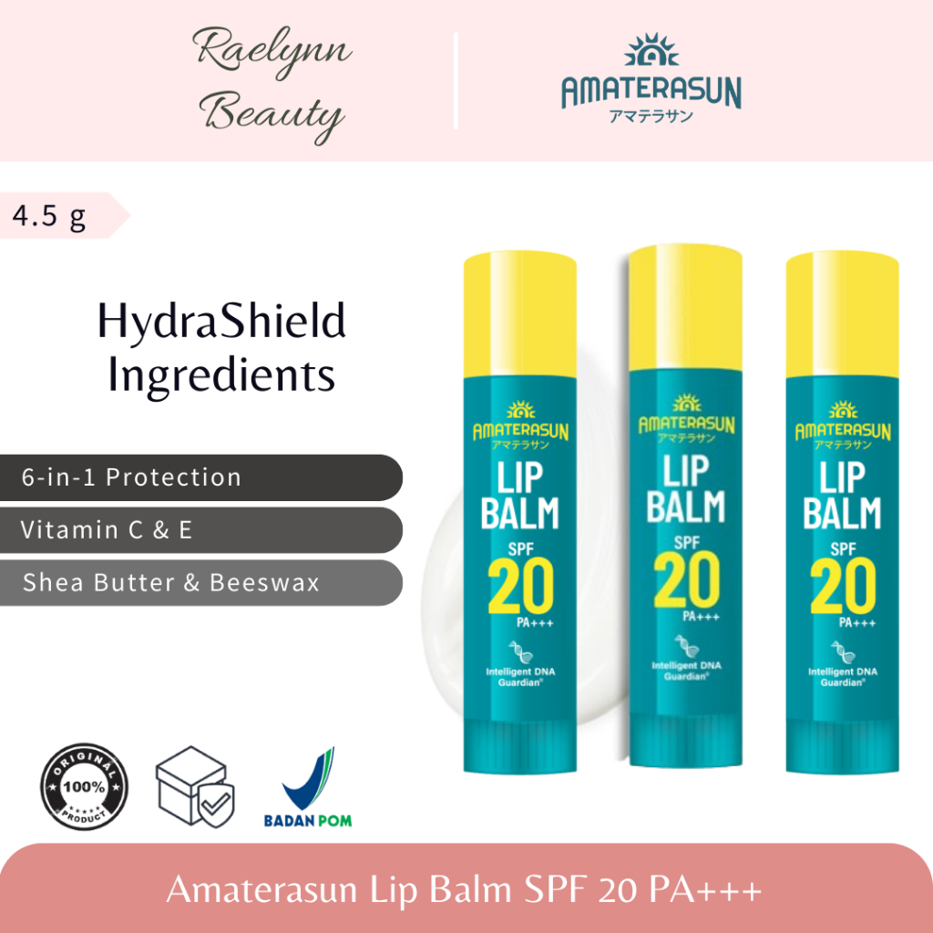 Amaterasun Lip Balm SPF 20 PA+++ | Lip Protection SPF