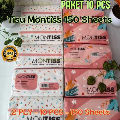 PAKET 10PCS - Montiss Facial Tissue 150 Sheets Montis Tisu 150 lembar Facial