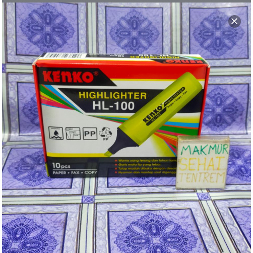 

Highlighter Penanda Berwarna Kenko HL100 HL-100 HL100