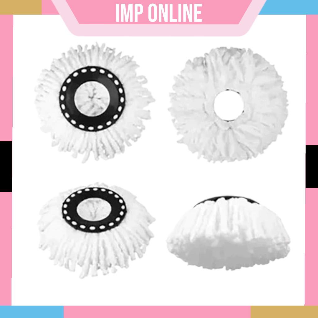 IMP- Refill Kain Pel Spin Mop Microfiber | Pel Otomatis untuk Lantai | Magic Mop