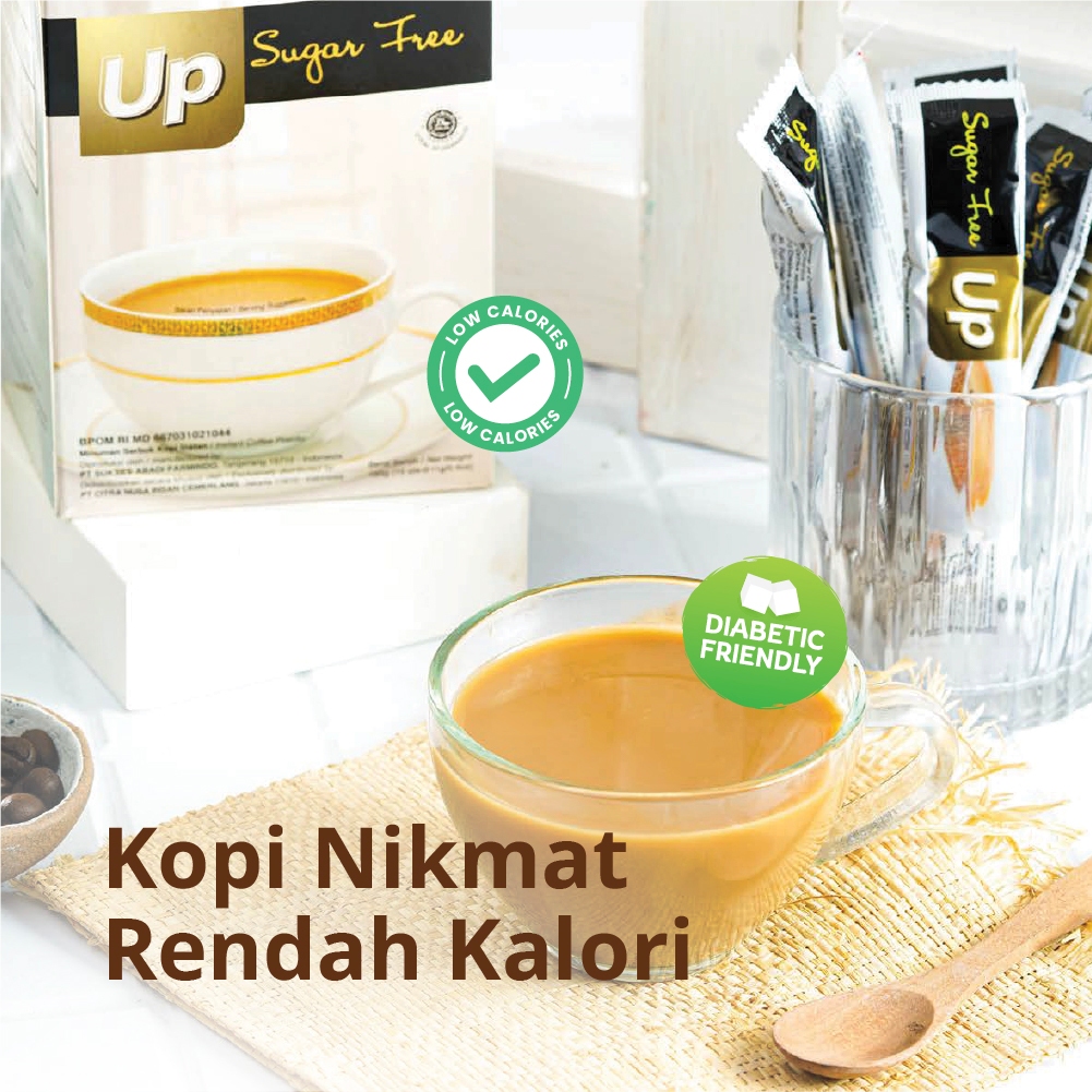 

Up Ginseng Coffee Sugar Free - Kopi instan dengan ekstrak ginseng, meningkatkan stamina dan konsentrasi CNI Store Rumbio Jaya