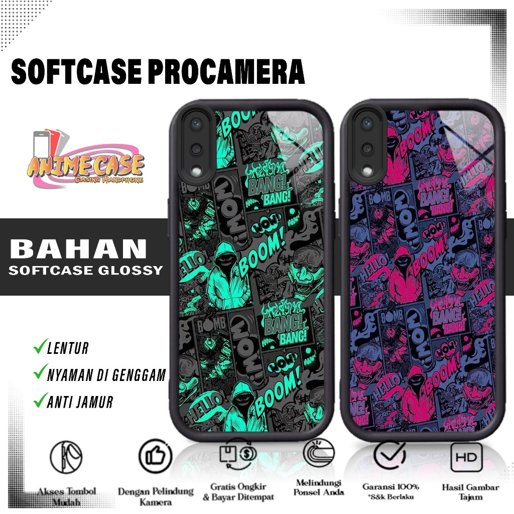 Case SAMSUNG A01 CORE M01 CORE Anime Case Motif BOOM Casing Hp 2D GLossy Softcase Hp Hardcase Hp Bis