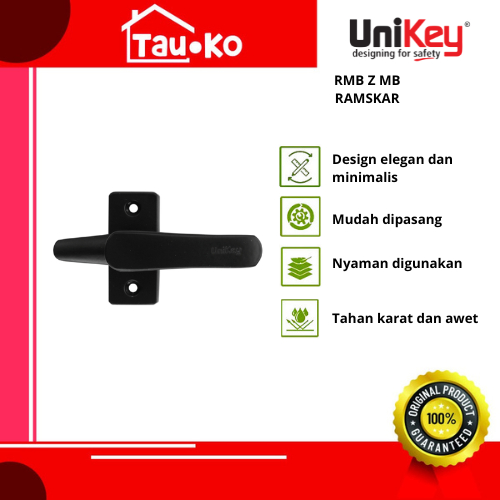 UNIKEY RMB Z MB RAMBUNCIS GRENDEL SLOT JENDELA MATT BLACK