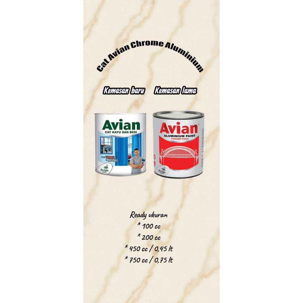 Cat Besi Aluminium 0,75 lt/ Cat Chrome, Cat Aluminium, Cat Silver