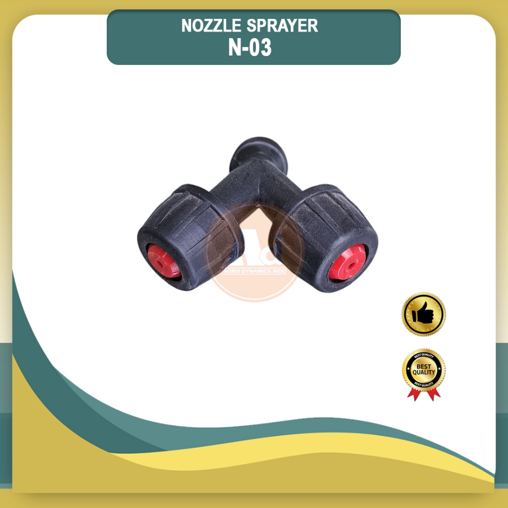 Nozzle 03, Sprayer Tembak, Pompa Hama Elektrik Cabang 2 Model Y Kanan Kiri, Nozzle sparayer Elektrik
