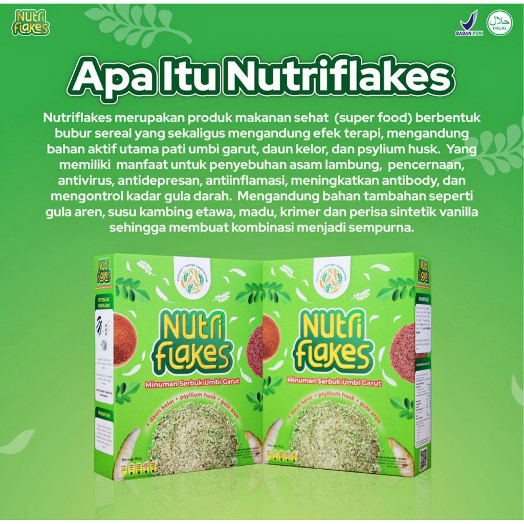 

NUTRI FLAKES~minuman serbuk umbi garut