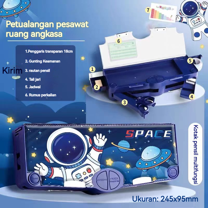 

Diskon Besar! Kotak Pensil Kartun Multifungsi Kunci Kode, Tahan Air & Praktis untuk Sekolah